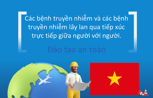 Các bệnh truyền nhiễm và các bệnh  truyền nhiễm lây lan qua tiếp xúc  trực tiếp giữa người với người.